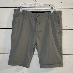 Volcom Men's Grey Flat Front Shorts